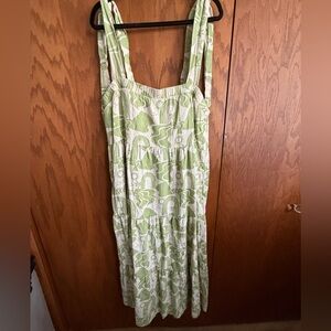 Show Me Your MuMu Light Green and Cream Maxi Dress